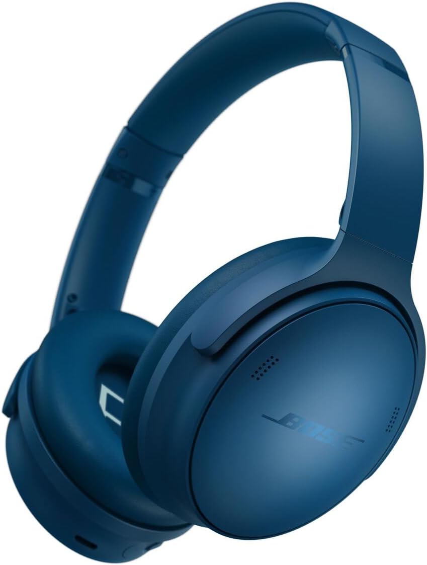 Bose QuietComfort Bluetooth Headphones, Wireless Headphones with Active Over Ear Noise Cancelling and Mic, Deep Bass, Up to 24 Hours of Playtime, Twilight Blue - Limited Edition Color