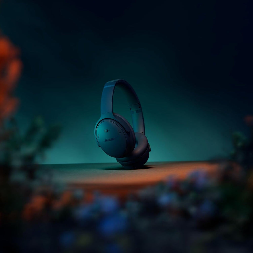 Bose QuietComfort Bluetooth Headphones, Wireless Headphones with Active Over Ear Noise Cancelling and Mic, Deep Bass, Up to 24 Hours of Playtime, Twilight Blue - Limited Edition Color