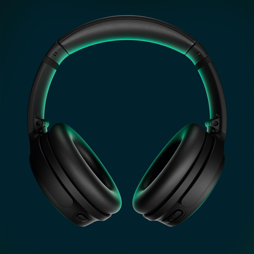 Bose QuietComfort Bluetooth Headphones, Wireless Headphones with Active Over Ear Noise Cancelling and Mic, Deep Bass, Up to 24 Hours of Playtime, Blue Dusk - Limited Edition Color