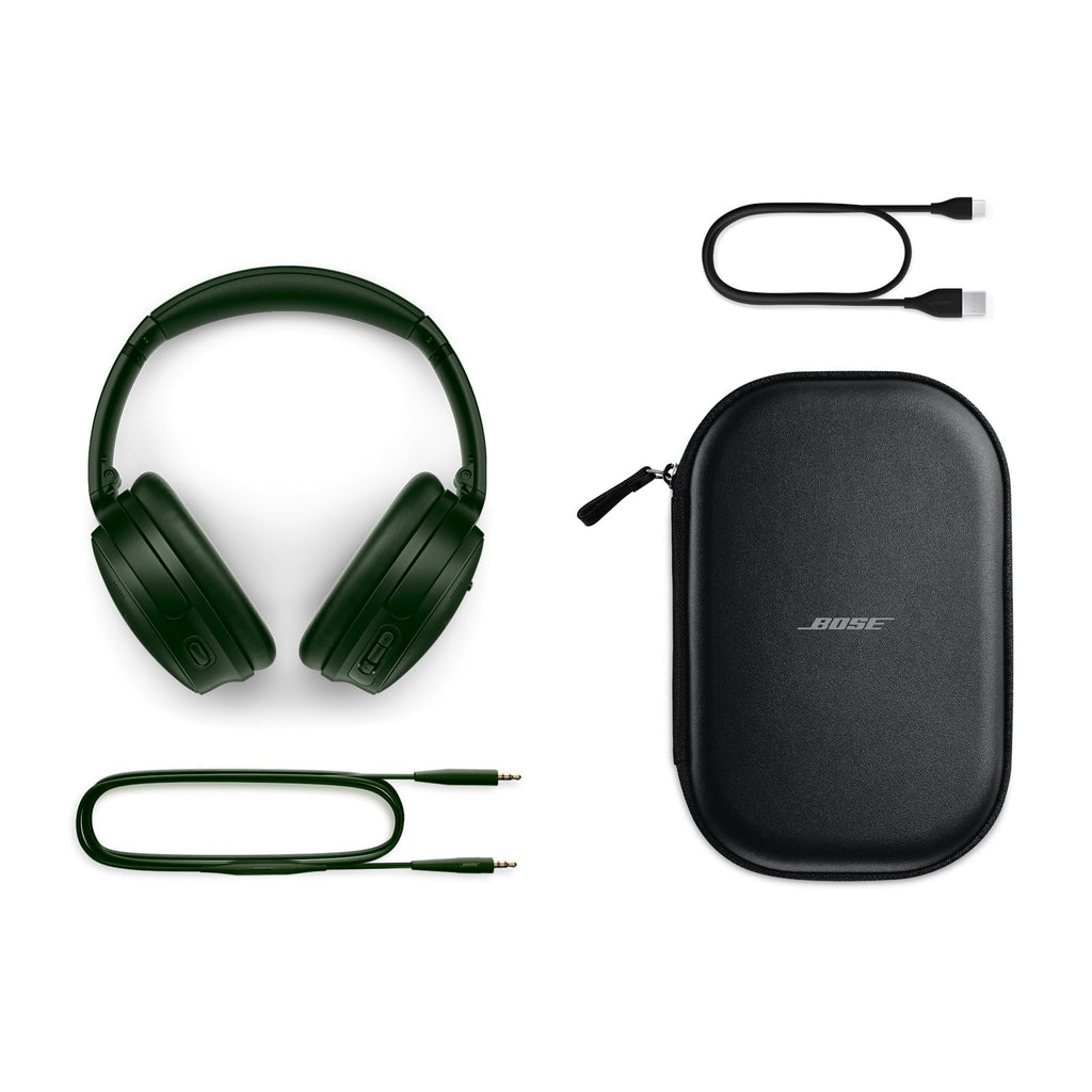 Bose QuietComfort Bluetooth Headphones, Wireless Headphones with Active Over Ear Noise Cancelling and Mic, Deep Bass, Up to 24 Hours of Playtime, Blue Dusk - Limited Edition Color