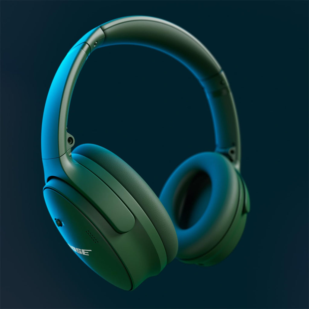 Bose QuietComfort Bluetooth Headphones, Wireless Headphones with Active Over Ear Noise Cancelling and Mic, Deep Bass, Up to 24 Hours of Playtime, Blue Dusk - Limited Edition Color